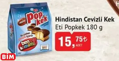ETİ POPKEK HİNDİSTAN CEVİZLİ KEK ETİ POPKEK HİNDİSTAN CEVİZLİ KEK